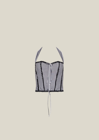 Lace Gingham Corset