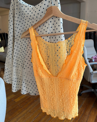 Tangerine Lace Cami